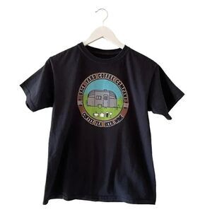 Black “Back Yard Coffee Company Coffee Tea Beer Wine” Short Sleeves L